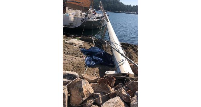 Fethiye’de yelkenli teknenin direğinin devrilmesi sonucu bir işçi öldü