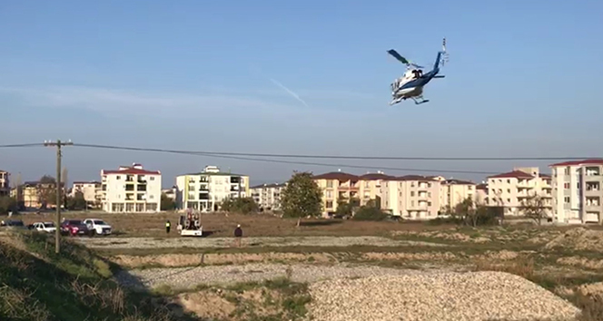 İznik semalarında uçan helikopterin esrarı çözüldü