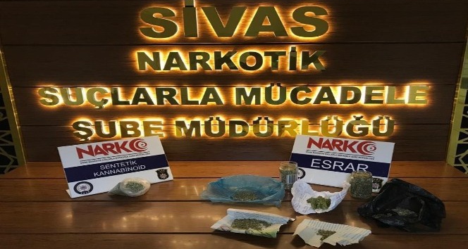 Sivas’ta uyuşturucu operasyonunda 1 tutuklama