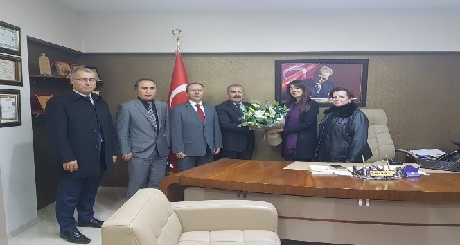 Fen Lisesi Okul Aile Birliği yöneticileri, Milli Eğitim Müdürü Demir’i ziyaret etti