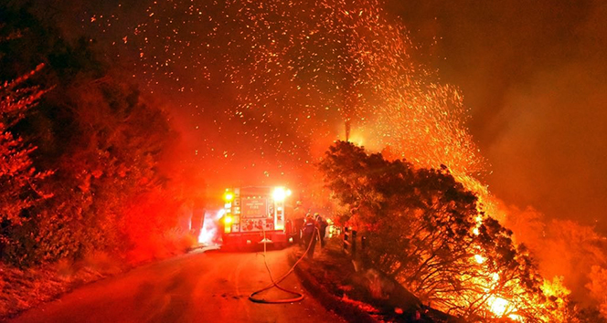 Kaliforniya&#039;da korkutan yangın
