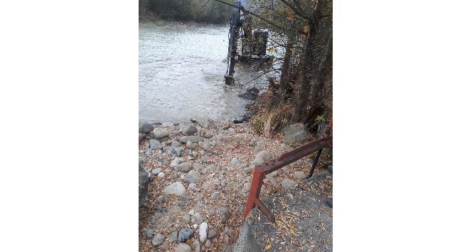 Depo inşaatının kapattığı menfez açılarak havzaya su verilmeye başlandı