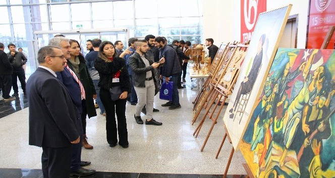 Muhacir Resim ve El Sanatları sergisi açıldı