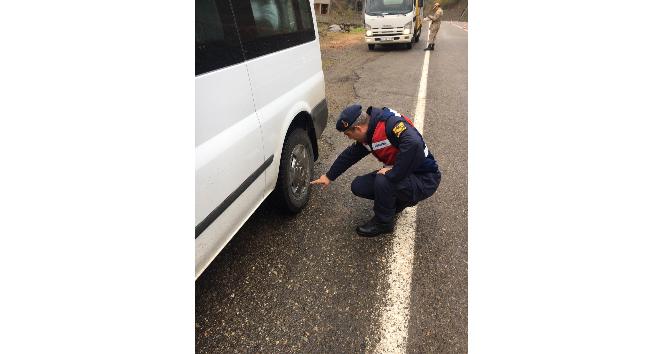 Giresun’da kış lastiği denetimi