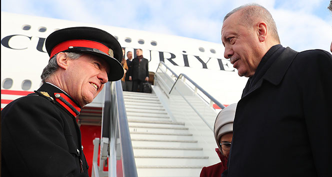 Cumhurbaşkanı Erdoğan, Londra’da coşku ile karşılandı