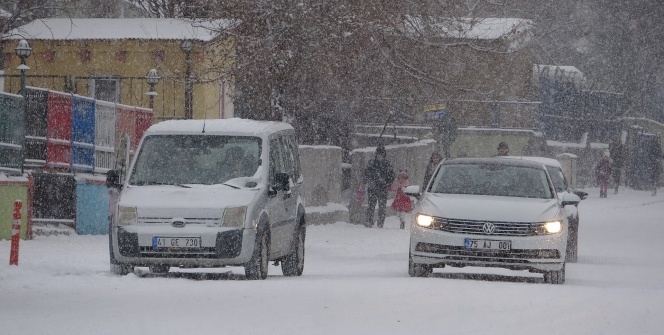 Lapa lapa kar yağdı! Her yer beyaza büründü