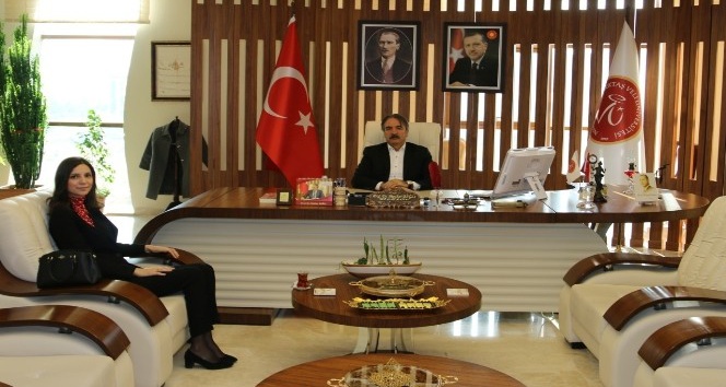 Hacıbektaş Kaymakamı Kurtoğlu’ndan Rektör Bağlı’ya iade-i ziyaret