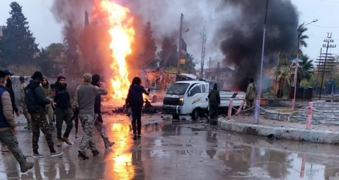 Rasulayn’da 2 bomba yüklü araç patladı: 1 ölü, 6 yaralı