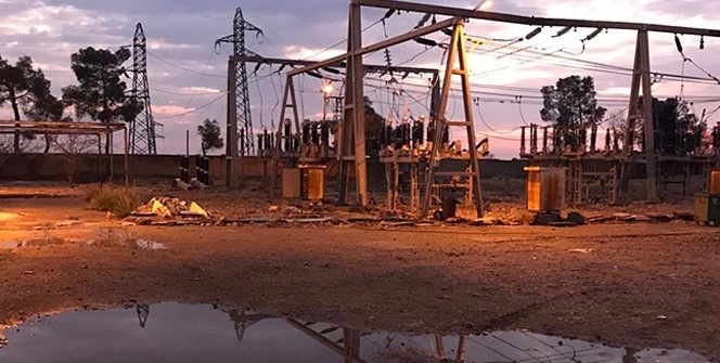 Tel Abyad kırsalına elektrik verildi