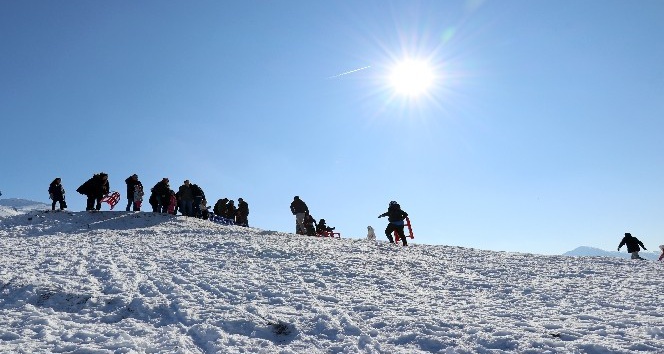 Zigana dağında kızak yoğunluğu