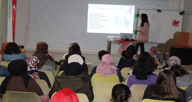 SUBÜ öğrencileri Meme Kanserine dikkat çektiler