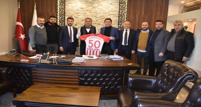 Nevşehir Belediyespor Başkan ve yöneticileri, Genel Sekreter Duru’yu ziyaret etti