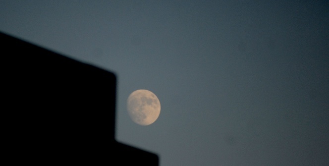 Giresun’da dolunayın görsel şovu büyüledi