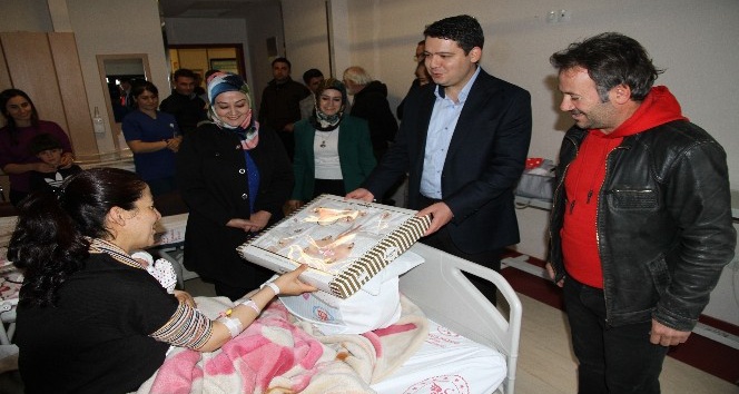 Artuklu Kaymakamı Gökpınar, ailelerin bebek heyecanına ortak oluyor