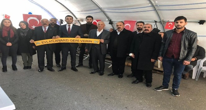 Mardin ve Şırnak’tan evlat nöbetindeki ailelere destek