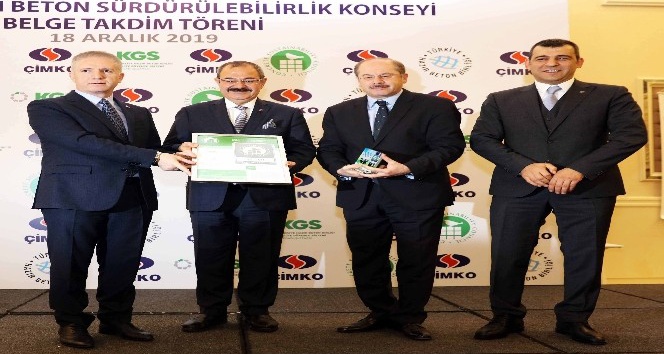 ÇİMKO’nun üç tesisine “Kaynakların Sorumlu Kullanımı Belgesi”