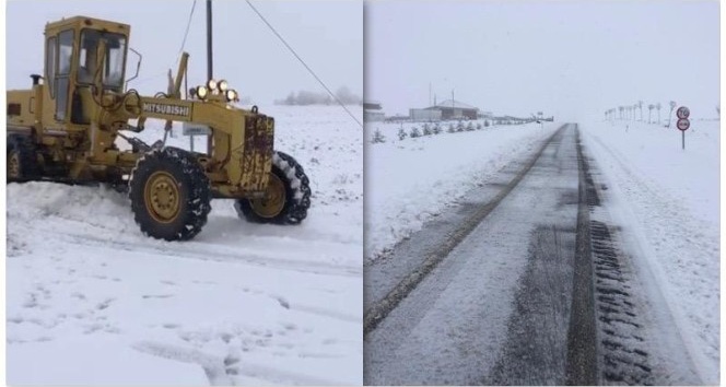 Kırşehir’de, karla mücadele çalışmaları