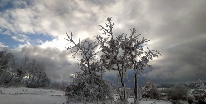 Eskişehir'den kar manzaraları