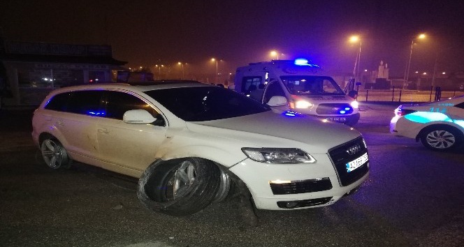 Karaman’da yeni yılın ilk trafik kazası ucuz atlatıldı