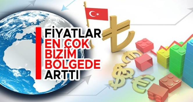 Türkiye’de, geçen sene yıllık bazda fiyatların en fazla arttığı bölge, yüzde 13,65 ile &quot;Erzurum, Erzincan, Bayburt&quot; oldu