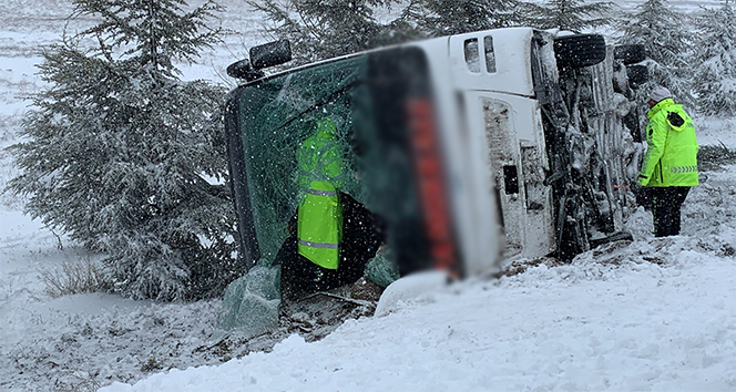 Eskişehir’de otobüs kazası: 5 yaralı
