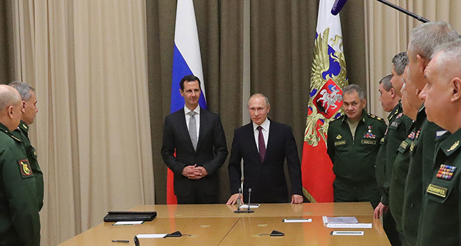 Putin, Şam'da Esad'la görüştü