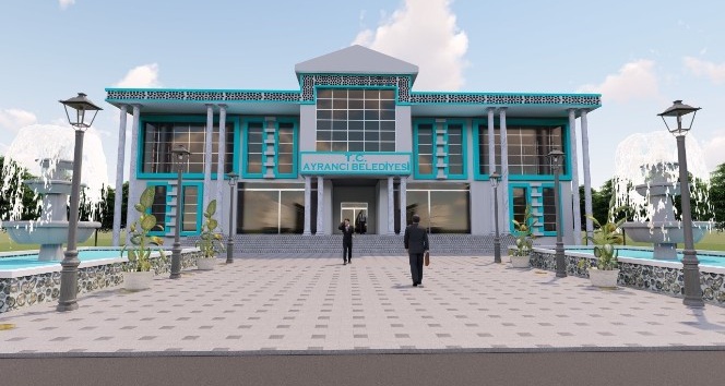 Ayrancı’ya modern belediye binası yapılıyor