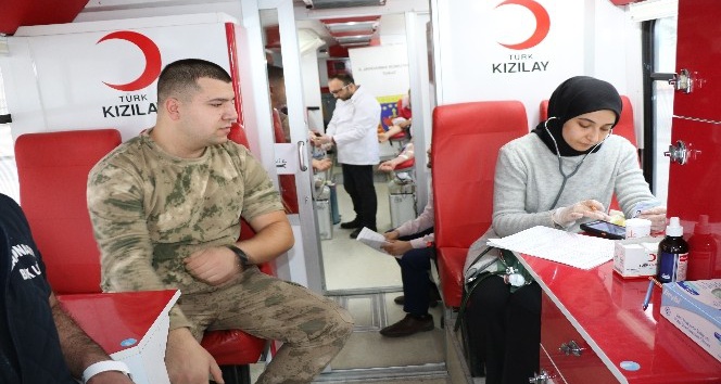 Tokat jandarmasından kan bağışı