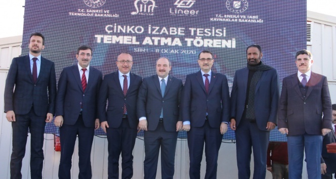 Siirt'te Lineer Metal Çinko Fabrikası'nın temeli atıldı