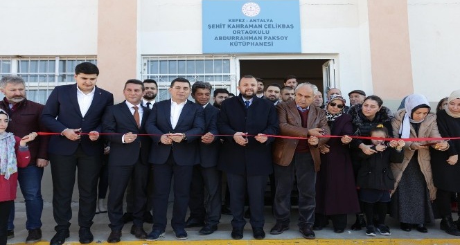 Abdurrahman Paksoy adına kütüphane açıldı