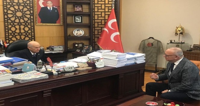 Başkan Ergün MHP Genel Başkanı Bahçeli’ye projelerini sundu