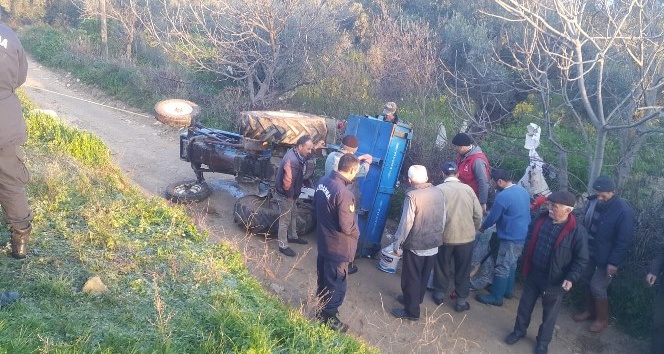 Milas’ta traktör kazası: 2 yaralı