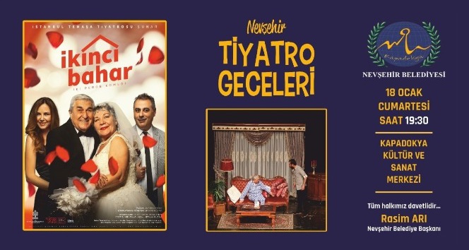 ‘İkinci Bahar’ adlı oyun Cumartesi akşamı sahnelenecek