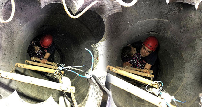 Arnavutköy&#039;de 8 metrelik kuyuya düşen küçük kız itfaiye ekiplerince kurtarıldı