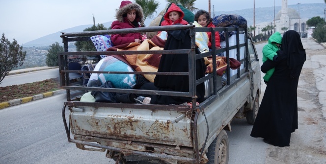 Halep'ten yoğun göç dalgası