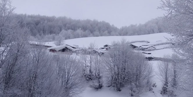 Yaylalar beyaza büründü, kartpostallık görüntüler ortaya çıktı