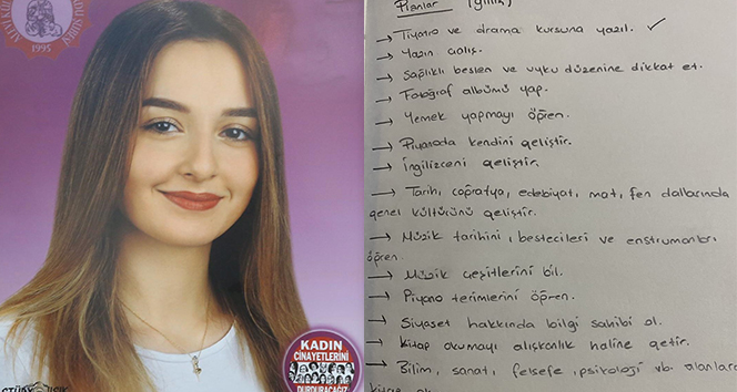 Öldürülen Ceren’in günlük notları ortaya çıktı