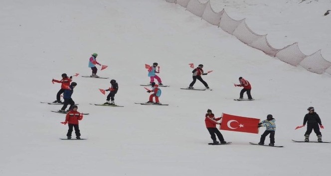 Murat Dağı’nda hem kayak hem hamam keyfi