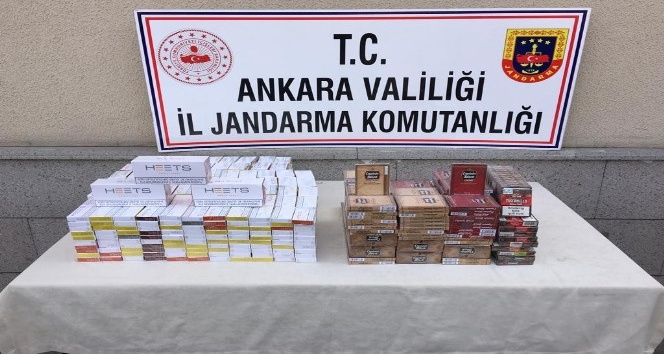 Ankara’da yolcuların valizinden 660 paket kaçak sigara ve 290 paket pipo tütünü çıktı