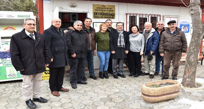 Başkan Ataç, mahalle muhtarlarına ziyaretlerini sürdürüyor