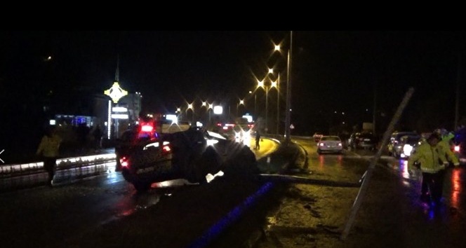 Bartın’da 5 aracın karıştığı kazada 2 kişi yaralandı