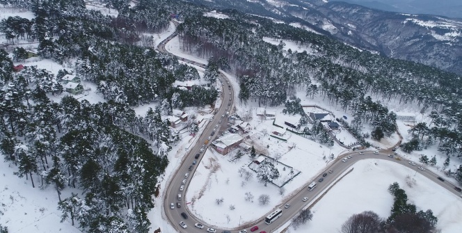Hafta sonu Uludağ'a akın
