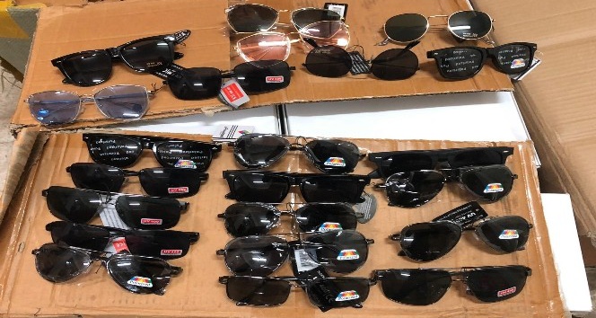 Aksaray’da 18 bin adet kaçak güneş gözlüğüyle yakalanan şüpheliler serbest