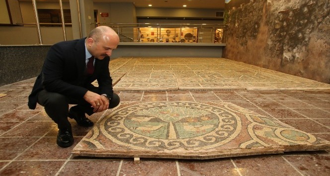 1800 yıllık elmalı mozaik Amasya’nın sembollerinden biri olacak