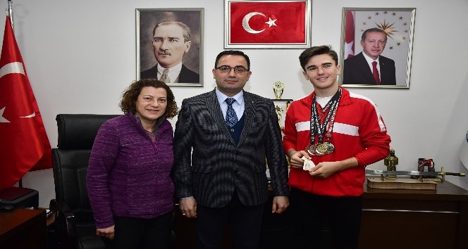 Millî atlet Anıl Korkmaz’dan Başkan Erdoğan’a ziyaret