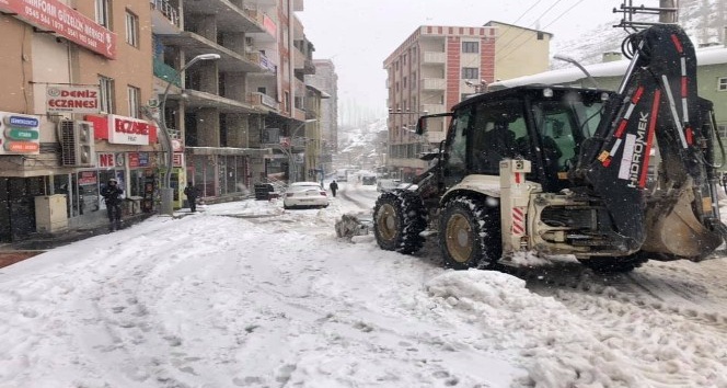 Uludere Belediyesinde karla mücadele çalışmaları sürüyor
