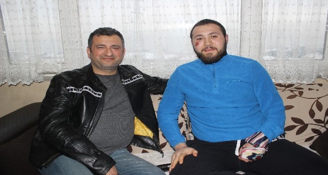 Giresun’da poşetle kayarken ölümden dönen Bilal Demir o anları anlattı