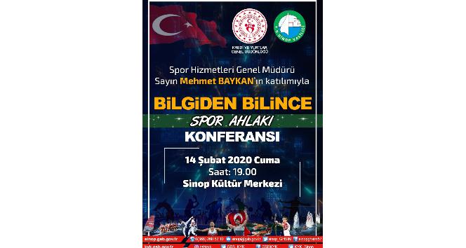 Sinop’ta &quot;Bilgiden Bilince Spor Ahlakı Konferansı&quot; yapılacak