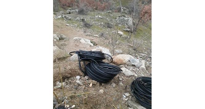 Manisa’da 75 bin lira değerindeki kabloları kestiler