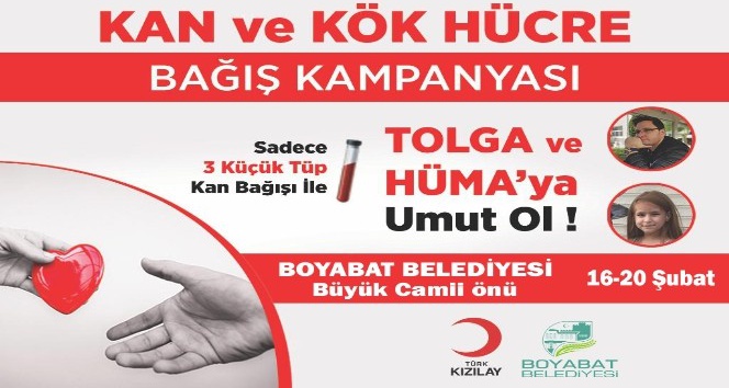 Boyabat Belediyesinden kan ve kök hücre bağış kampanyası